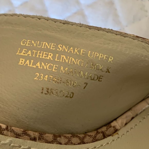 *FINAL PRICE DROP* COLIN STUART Ladies Snake Skin Heels w/Small Platform, Size 7 - Picture 10 of 11